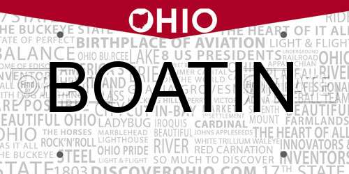 BOATIN Ohio License Plate