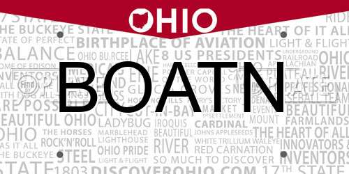 BOATN Ohio License Plate