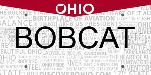BOBCAT Ohio License Plate