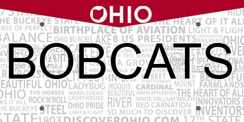 BOBCATS Ohio License Plate