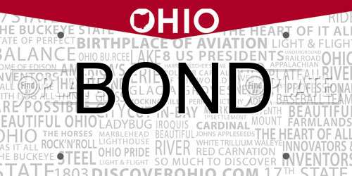 BOND Ohio License Plate