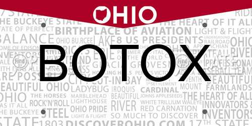 BOTOX Ohio License Plate