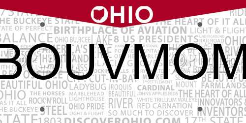 BOUVMOM Ohio License Plate