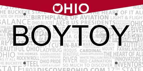 BOYTOY Ohio License Plate
