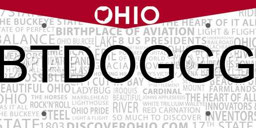 BTDOGGG Ohio License Plate