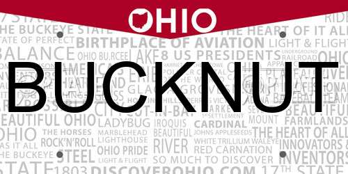 BUCKNUT Ohio License Plate