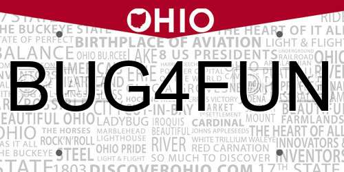 BUG4FUN Ohio License Plate
