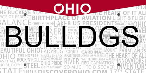 BULLDGS Ohio License Plate