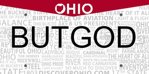 BUTGOD Ohio License Plate