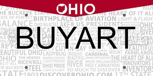 BUYART Ohio License Plate