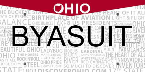 BYASUIT Ohio License Plate