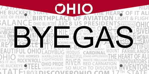 BYEGAS Ohio License Plate