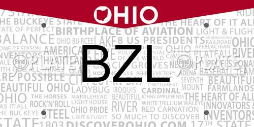 BZL Ohio License Plate