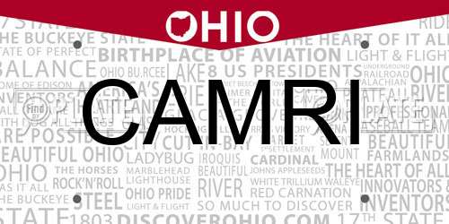 CAMRI Ohio License Plate