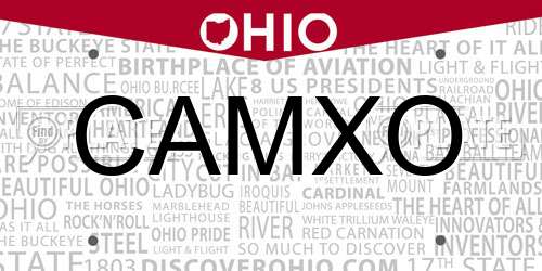 CAMXO Ohio License Plate
