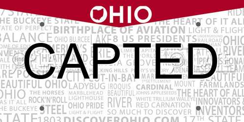 CAPTED Ohio License Plate