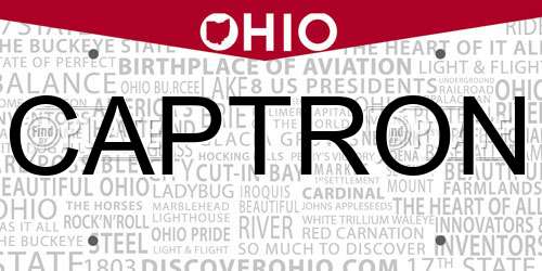 CAPTRON Ohio License Plate