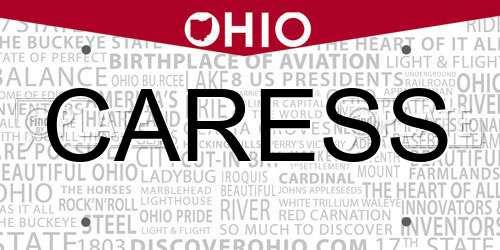 CARESS Ohio License Plate