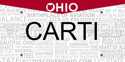 CARTI Ohio License Plate