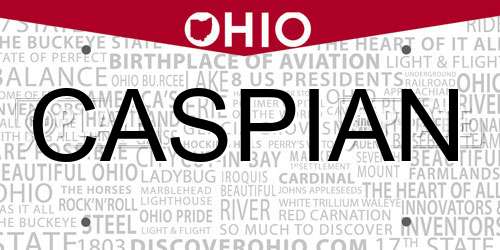 CASPIAN Ohio License Plate