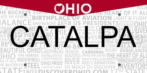 CATALPA Ohio License Plate