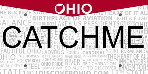 CATCHME Ohio License Plate