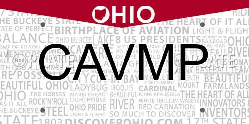 CAVMP Ohio License Plate