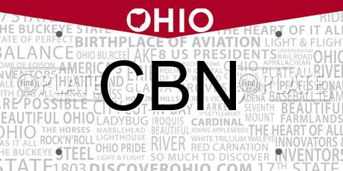 CBN Ohio License Plate