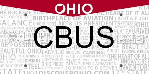 CBUS Ohio License Plate
