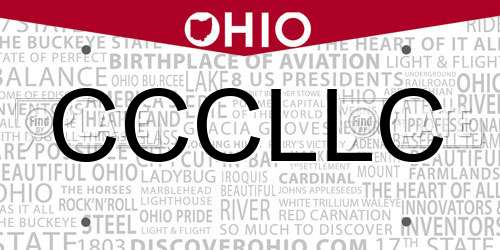 CCCLLC Ohio License Plate