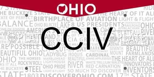CCIV Ohio License Plate