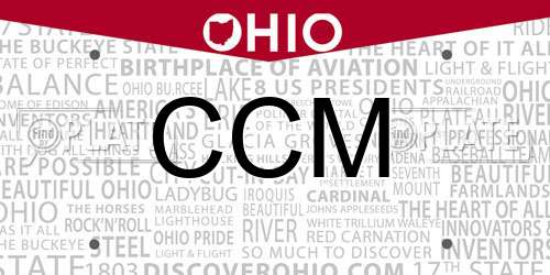 CCM Ohio License Plate