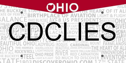 CDCLIES Ohio License Plate
