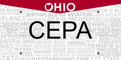 CEPA Ohio License Plate