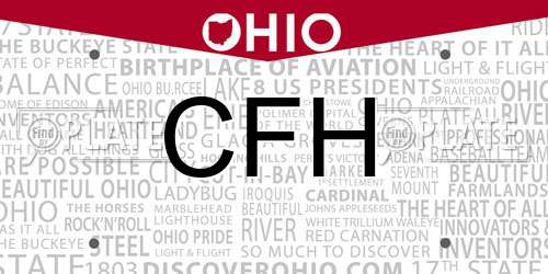 CFH Ohio License Plate