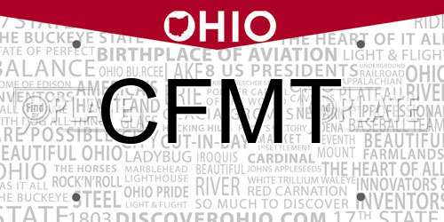 CFMT Ohio License Plate