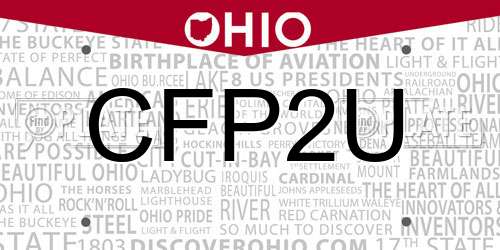 CFP2U Ohio License Plate