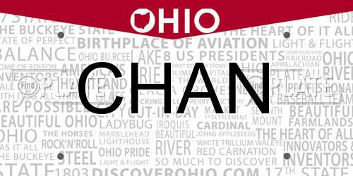 CHAN Ohio License Plate