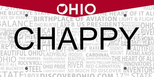 CHAPPY Ohio License Plate