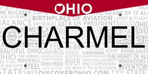 CHARMEL Ohio License Plate