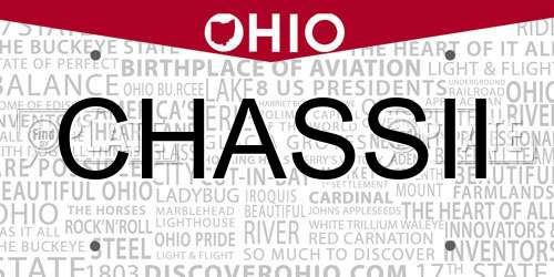 CHASSII Ohio License Plate