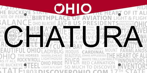 CHATURA Ohio License Plate