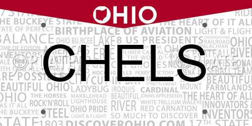 CHELS Ohio License Plate