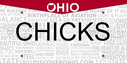 CHICKS Ohio License Plate