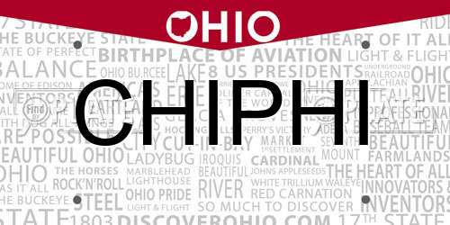 CHIPHI Ohio License Plate
