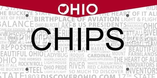 CHIPS Ohio License Plate