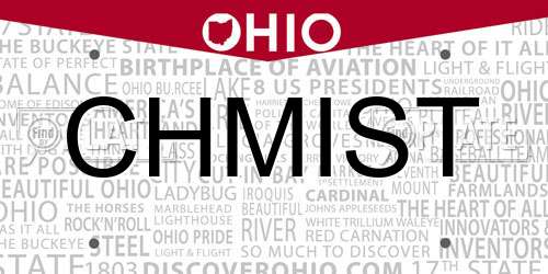 CHMIST Ohio License Plate