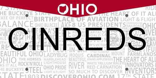 CINREDS Ohio License Plate