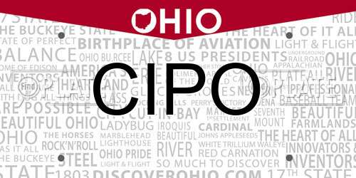 CIPO Ohio License Plate