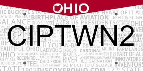 CIPTWN2 Ohio License Plate
